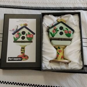 New Pier 1 Ceramic Hinged Box